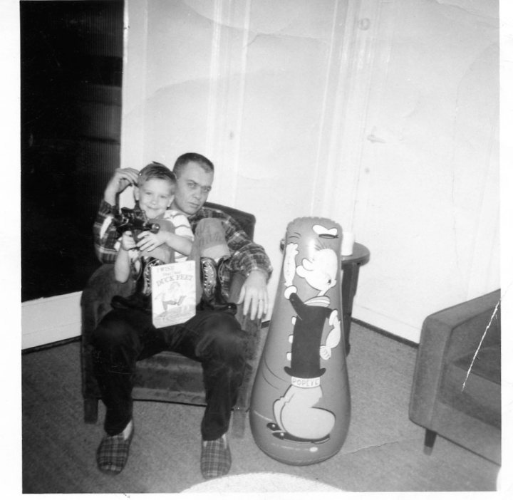Willy and Dad Christmas in Holland 1966